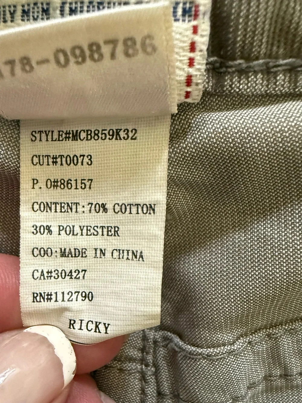 True Religion Vintage Ricky Micro Corduroy Straight Leg Pants Men 32